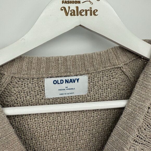 Old Navy Brown Crewneck Sweater Size Medium Classic Fall - Picture 7 of 8